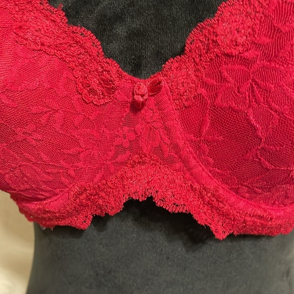 Secret Treasures Lace Underwire Bra - Red - Picture 2 of 6